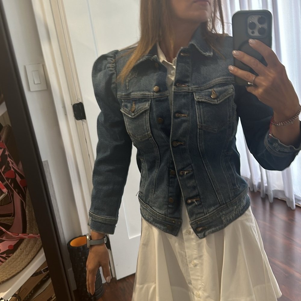 SOLD!!!NEW RETROFETE denim jeans jacket XS $595 - Picture 7 of 7